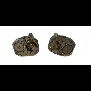 Watch Movement Cufflinks Steampunk Gears Industrial Sovoiet